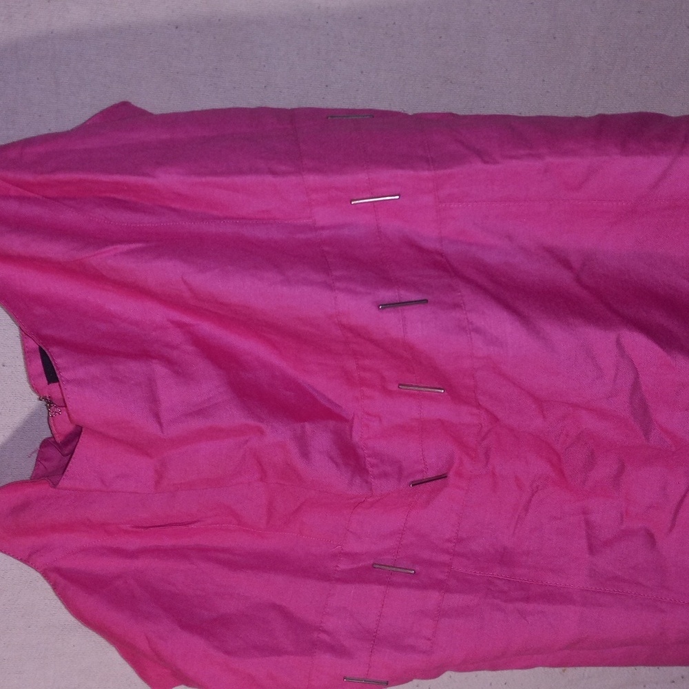Size 20 pink dress with metal accents - Picture 2 of 7